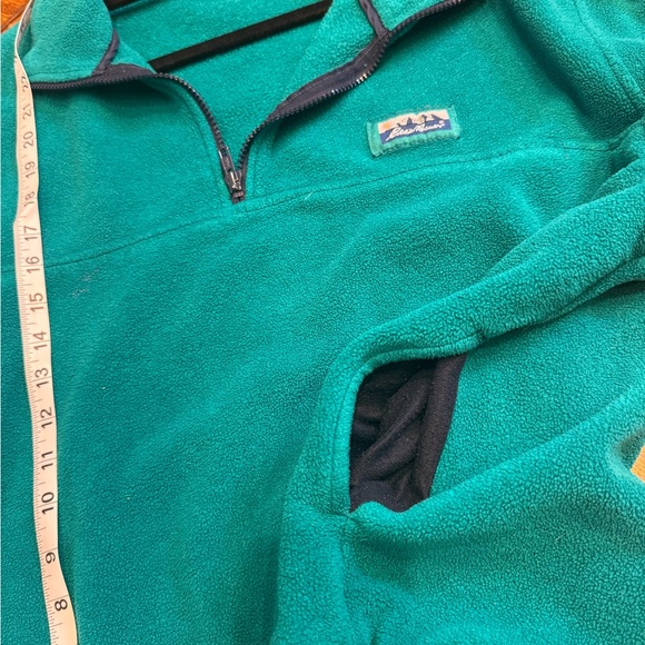 Vintage Green Half-Zip Men's fleece Sweater - Picture 10 of 13